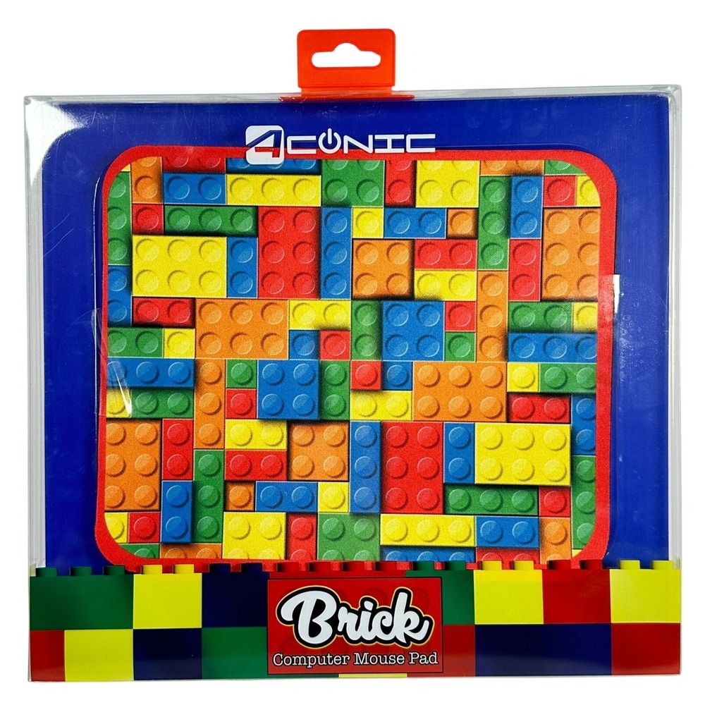 Aconic Brick Computer Mouse Pad Building Block Design Colorful AC-IMMP-BK New